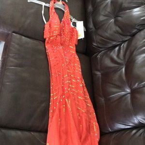 long dress open back